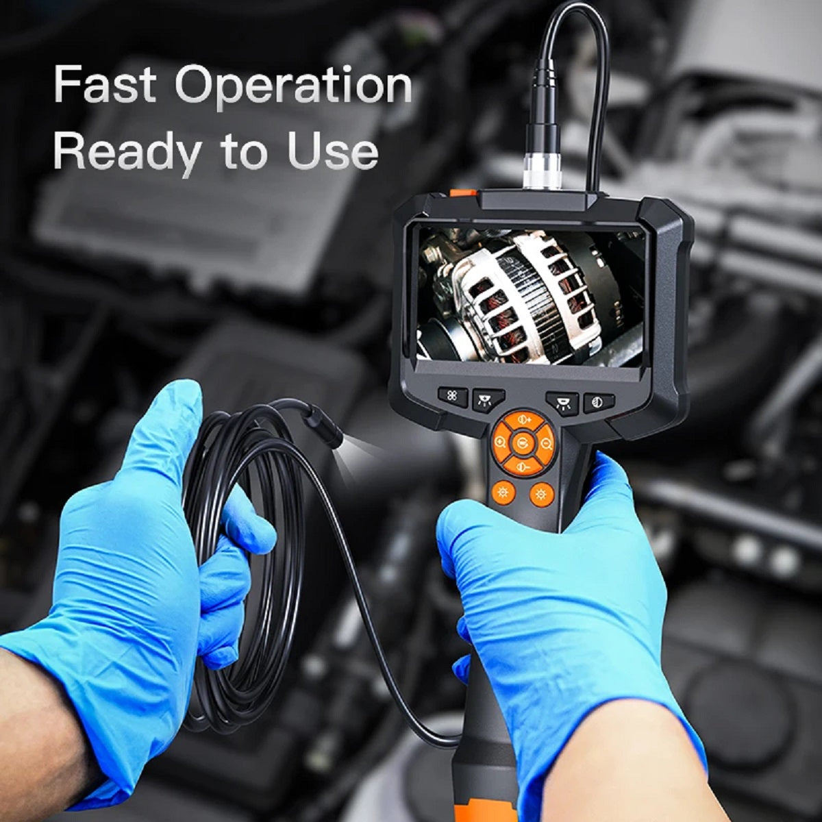 HD Industrial Endoscope Camera - Ips Screen Borescope for Precision Inspection