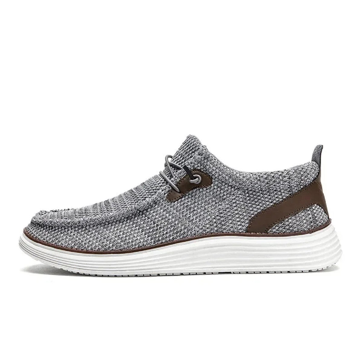 Men's Breathable Canvas Slip-On Loafers - Lightweight Comfortable Casual Shoes