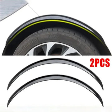 2 Pcs Car Wheel Fender Trim - Tire Eyebrow Protector Strips