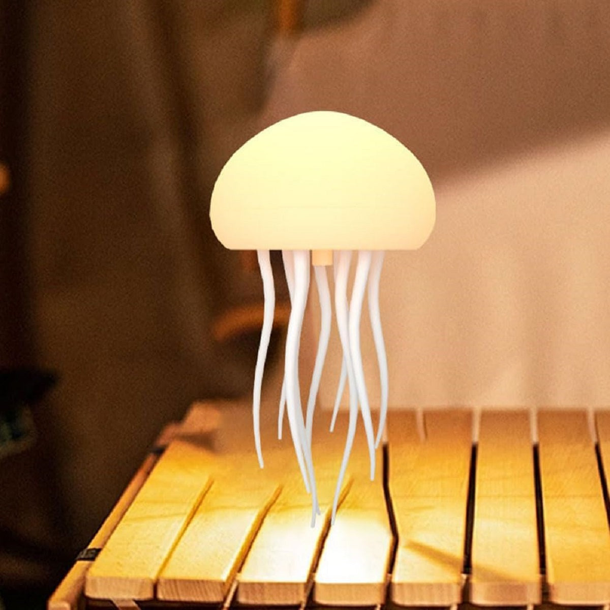 RGB Jellyfish Night Light - Voice-Control Type-c Bedside Lamp