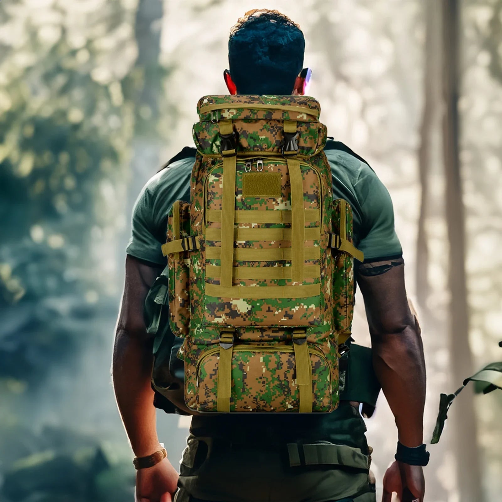 Mountaineering Tactical Hiking Backpack - Large Outdoor Travel And Climbing Bag