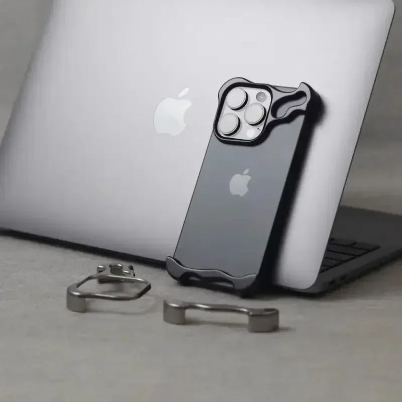 Irregular Aluminum Alloy Bumper Phone Case for iPhone