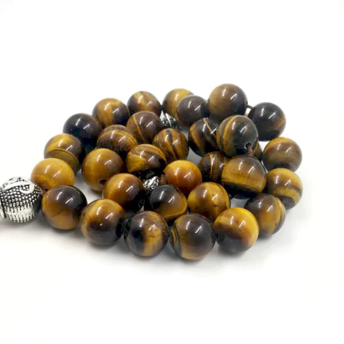 Natural Tiger Eye Tasbih - Prayer Beads Misbaha