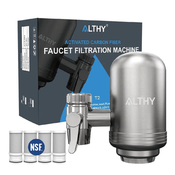 Stainless Steel Faucet Water Filter - Tap Purifier for Lead and Chlorine