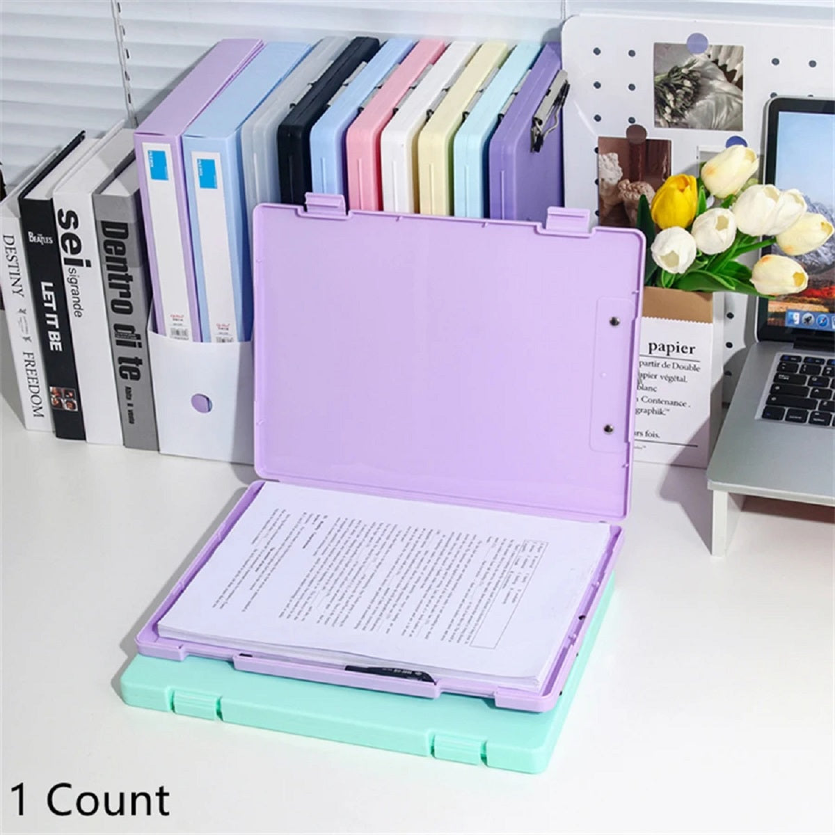 A4 Office Desk File Organizer - Multi-Function Folder and Writing Board