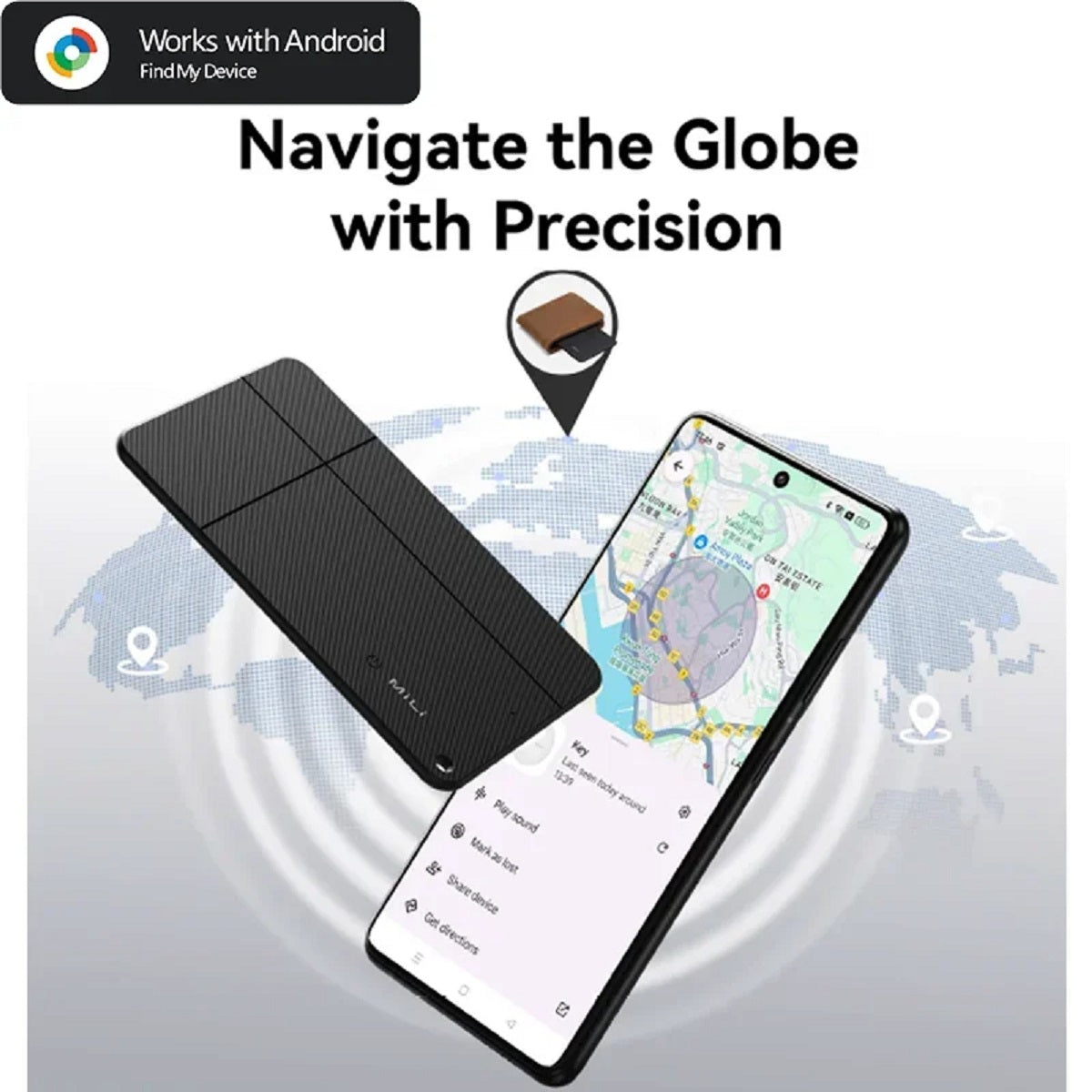 Smart GPS Tracker Card - Bluetooth Anti-Lost Device