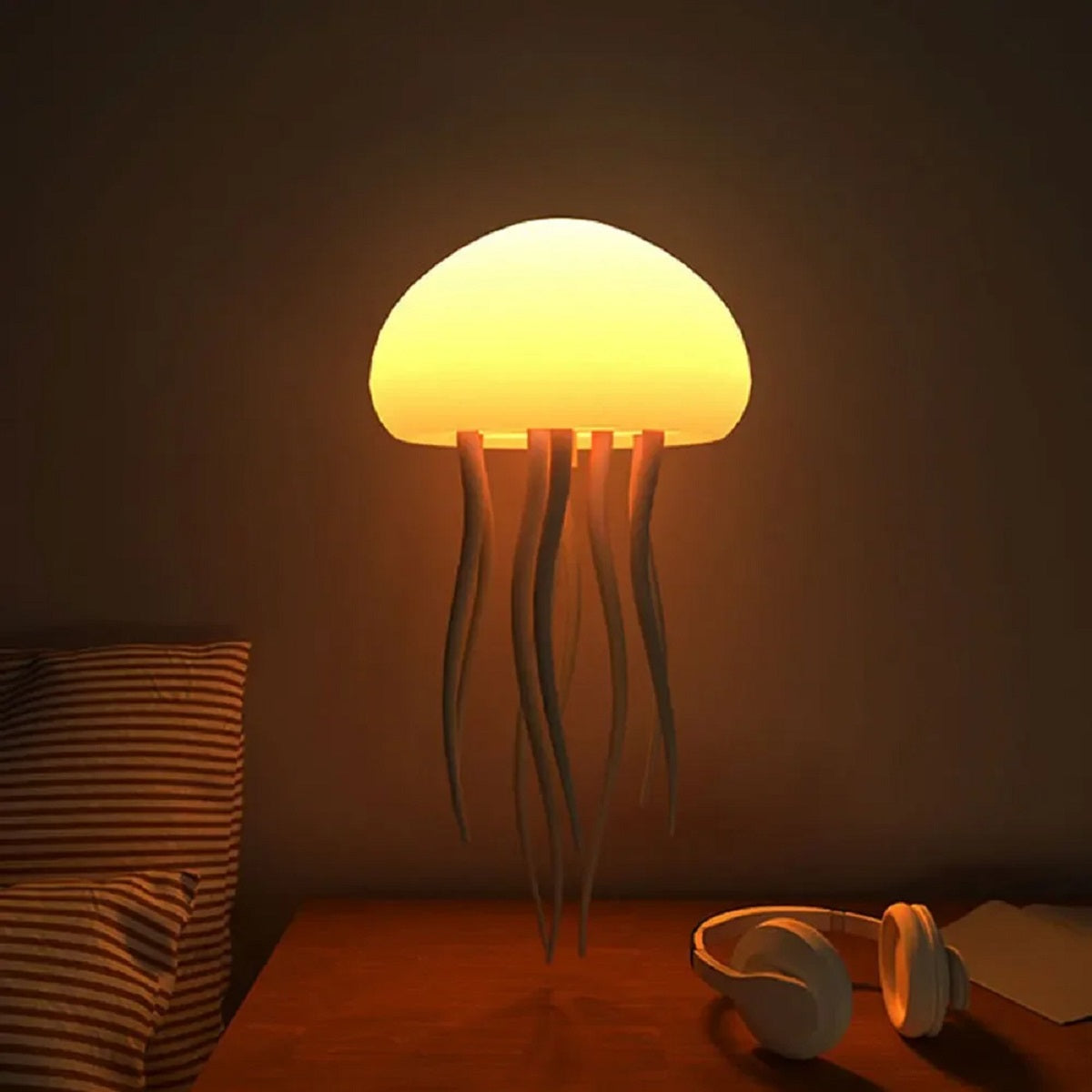 RGB Jellyfish Night Light - Voice-Control Type-c Bedside Lamp