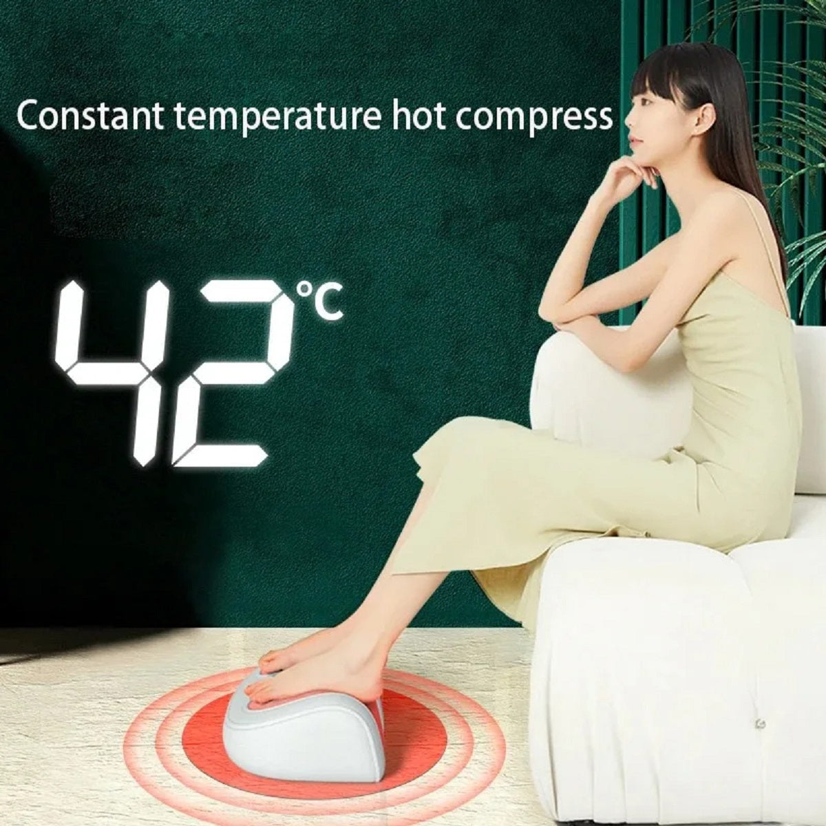 Heated Hand Massager with Air Compression - Finger Wrist Palm Relief
