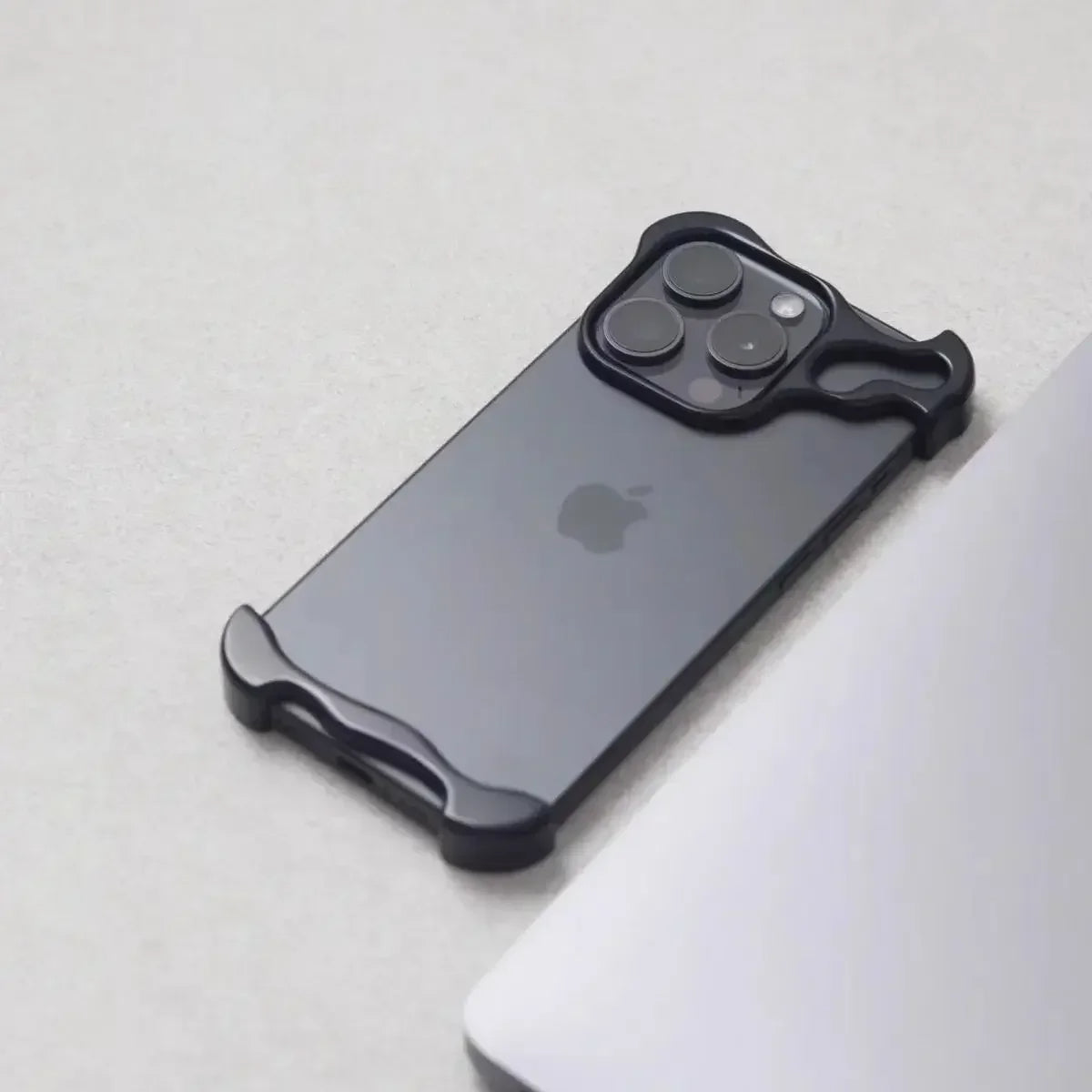 Irregular Aluminum Alloy Bumper Phone Case for iPhone