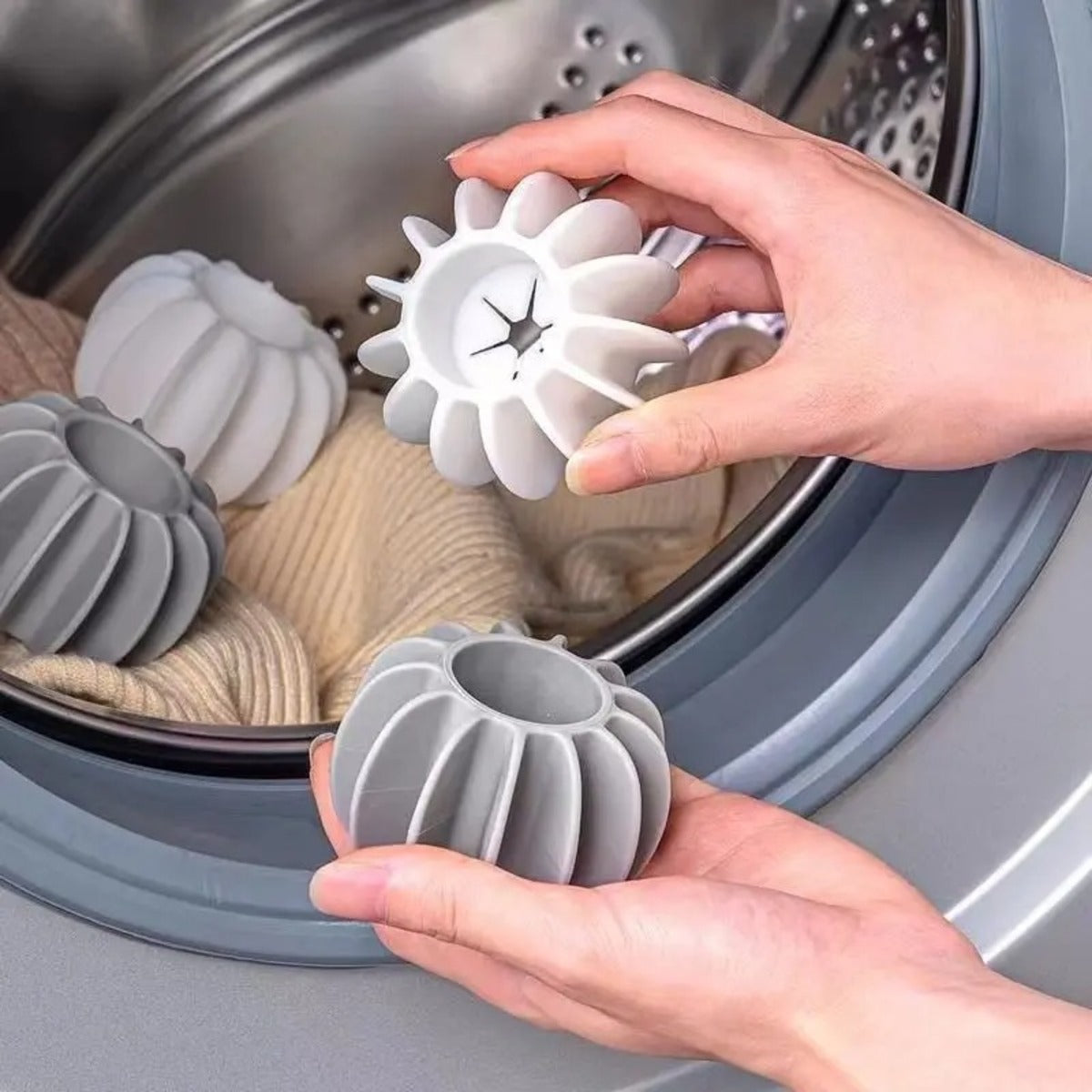 Laundry Balls - Reusable Silicone Pet Hair Remover for Washing Machine