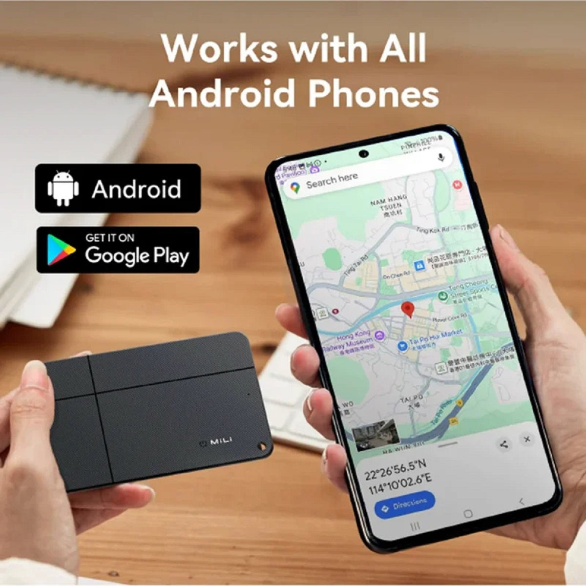 Smart GPS Tracker Card - Bluetooth Anti-Lost Device