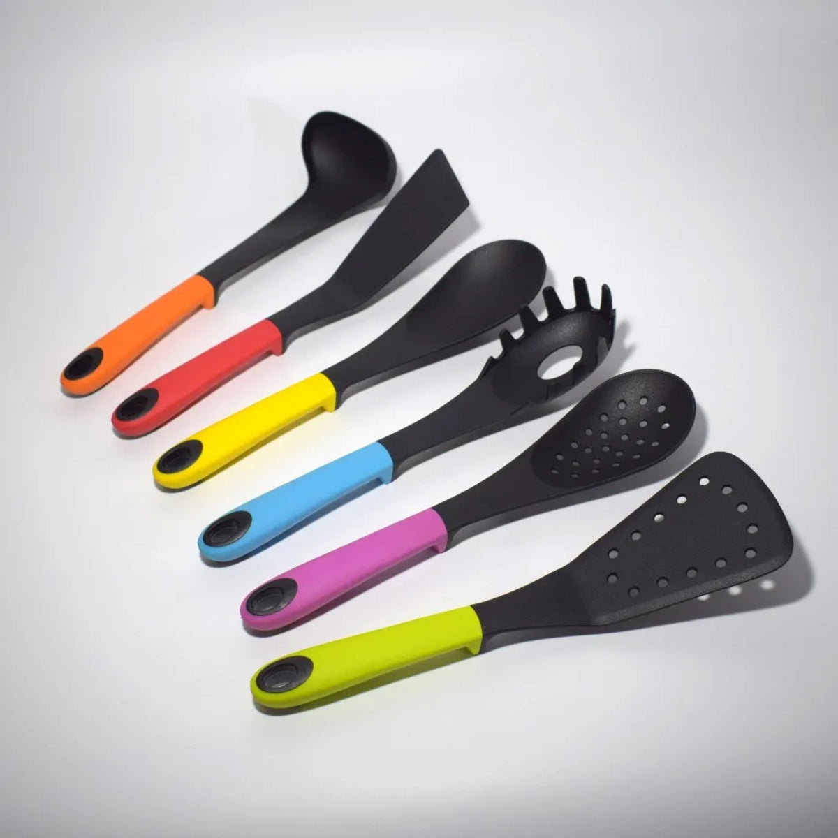 7-Piece Nonstick Nylon Utensil Set - Spoon Turner Spatula and Ladle