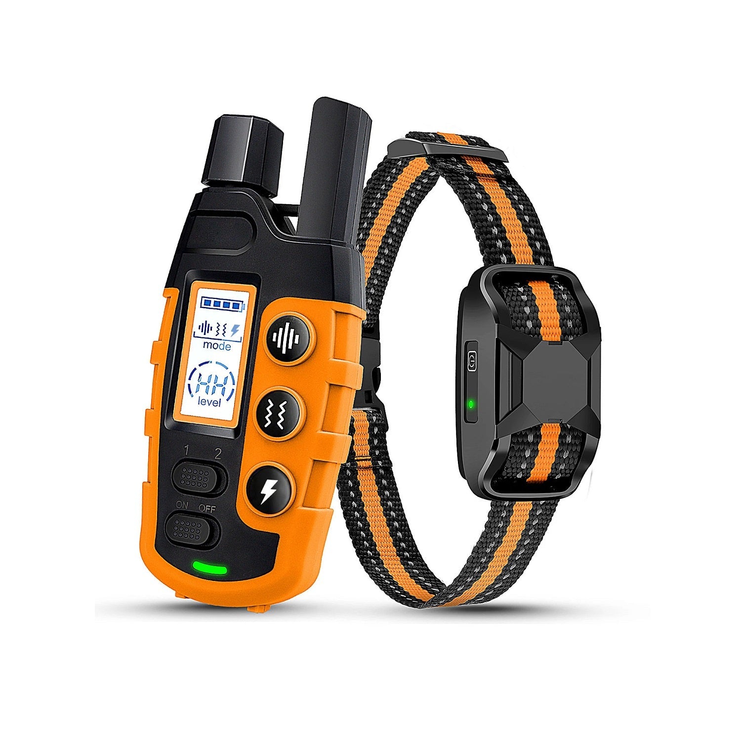 3300-Ft Waterproof Dog Training Collar - Remote Shock and Vibration for 5-120 Lbs Pets