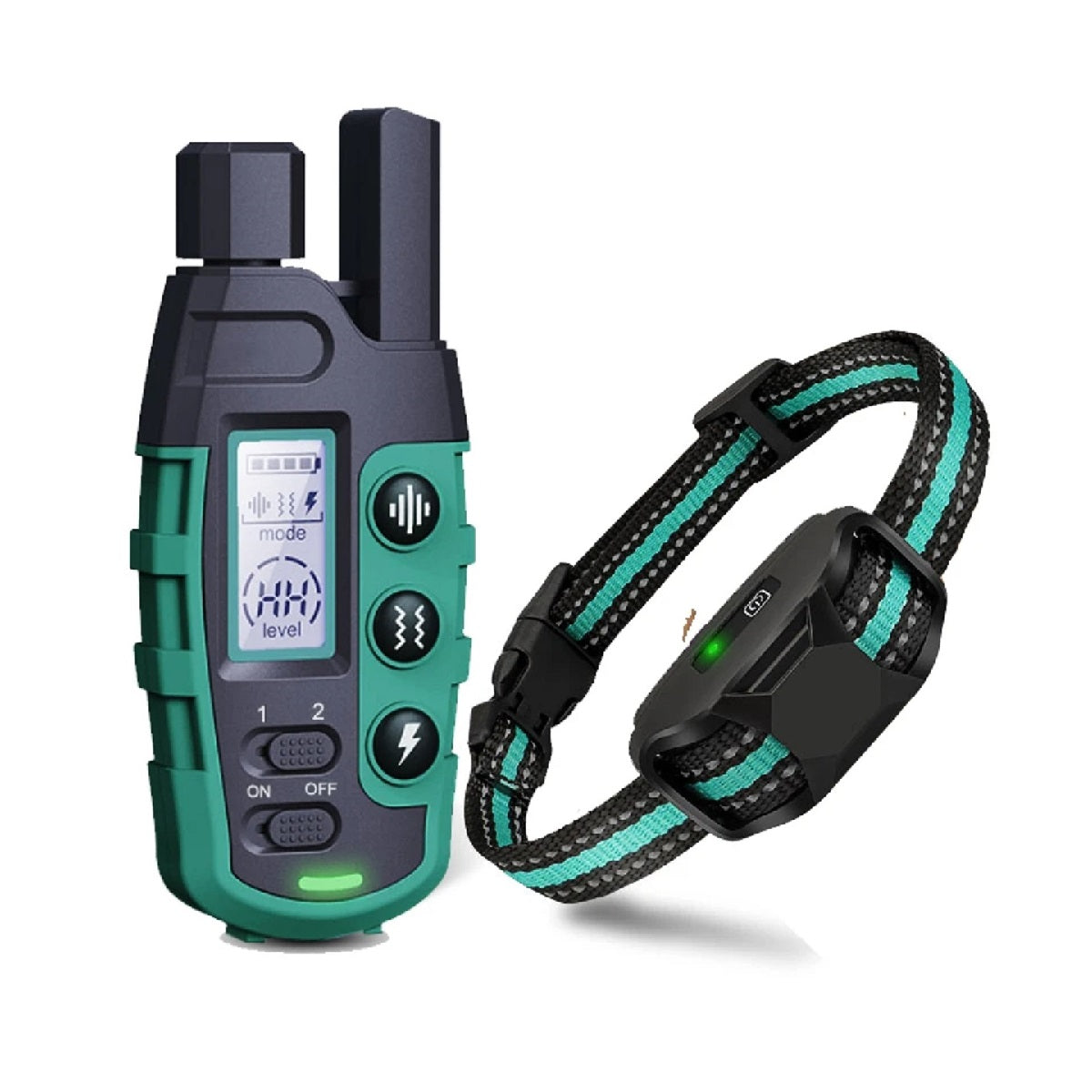 3300-Ft Waterproof Dog Training Collar - Remote Shock and Vibration for 5-120 Lbs Pets