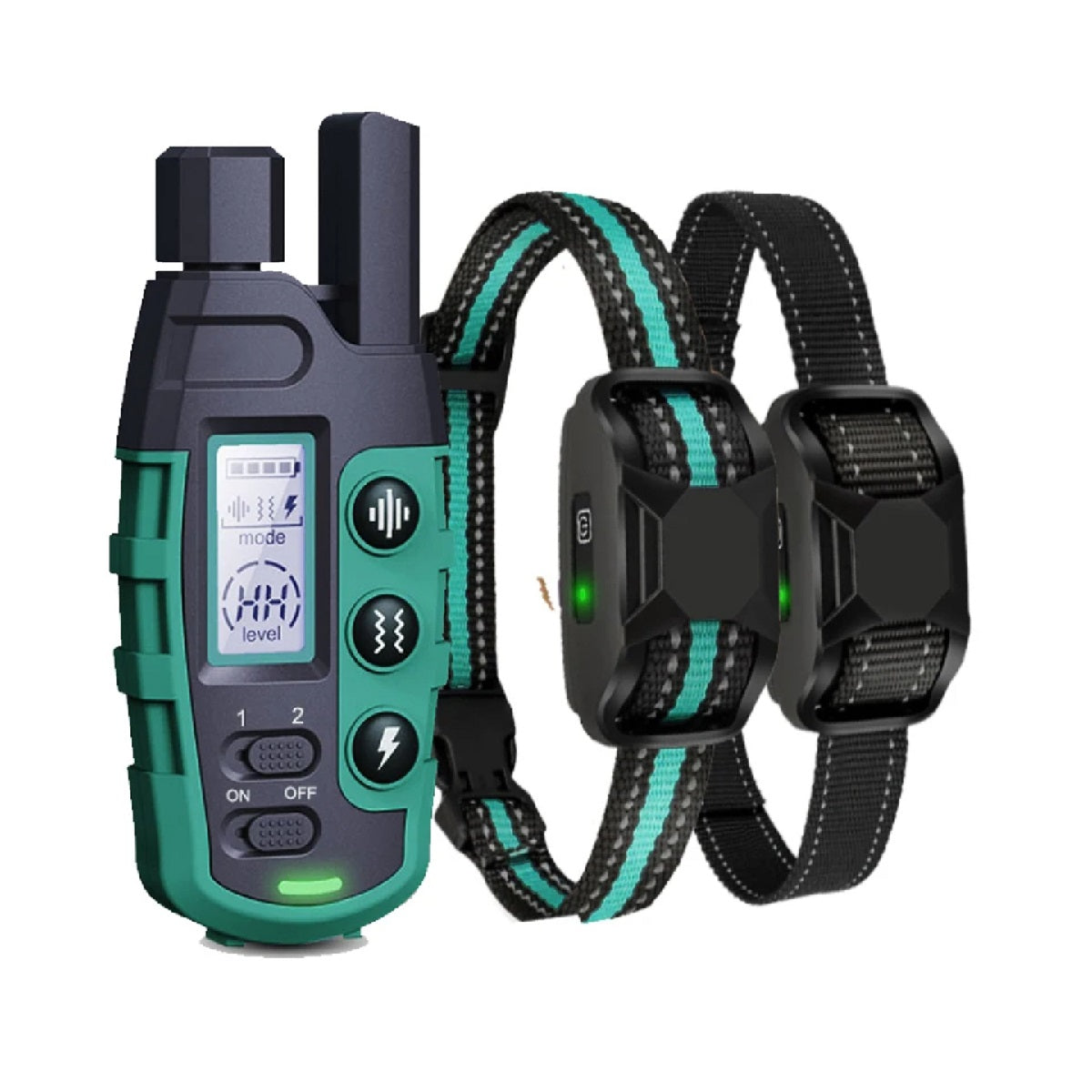 3300-Ft Waterproof Dog Training Collar - Remote Shock and Vibration for 5-120 Lbs Pets