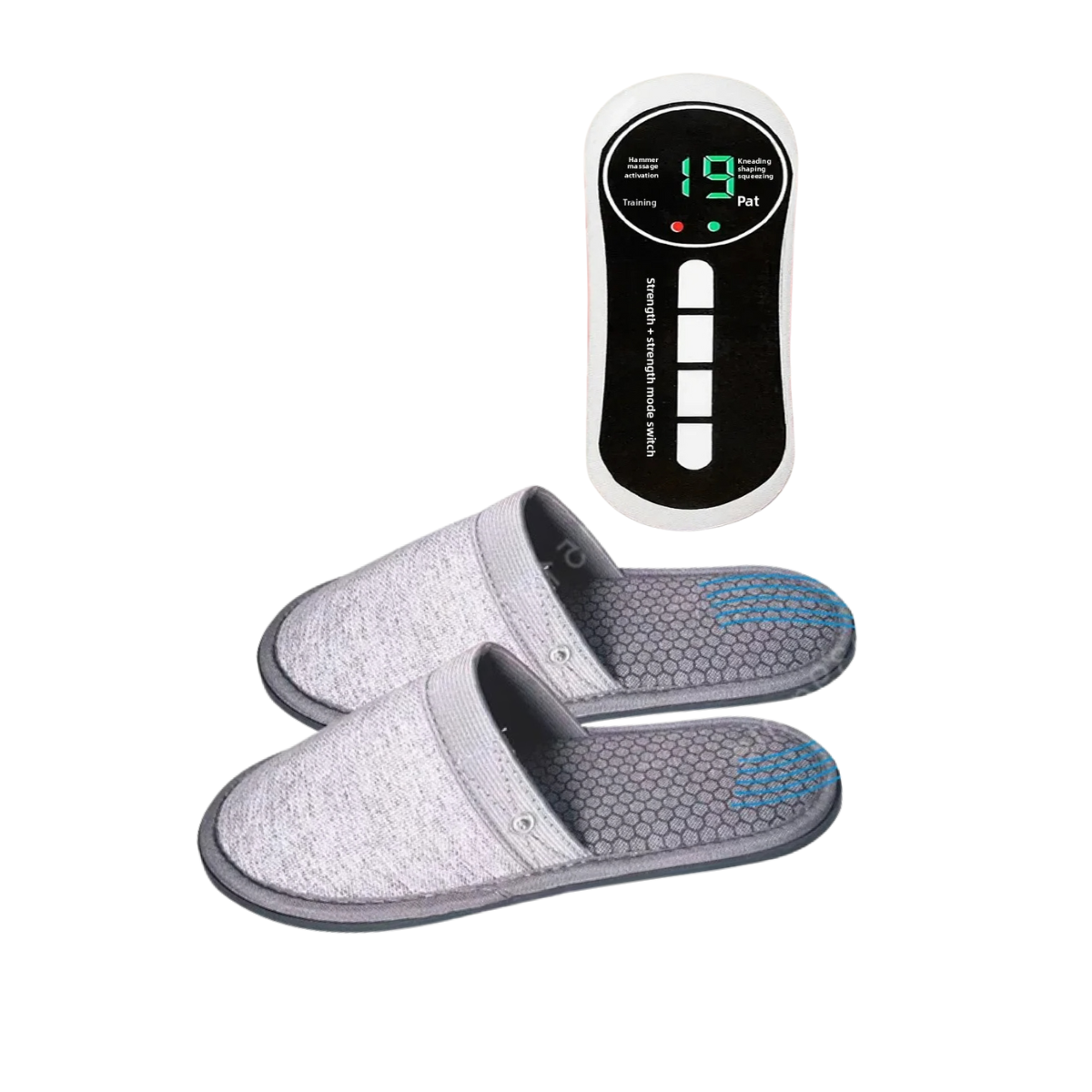 EMS Electrode Foot Massage Slippers - Microcurrent Shoes