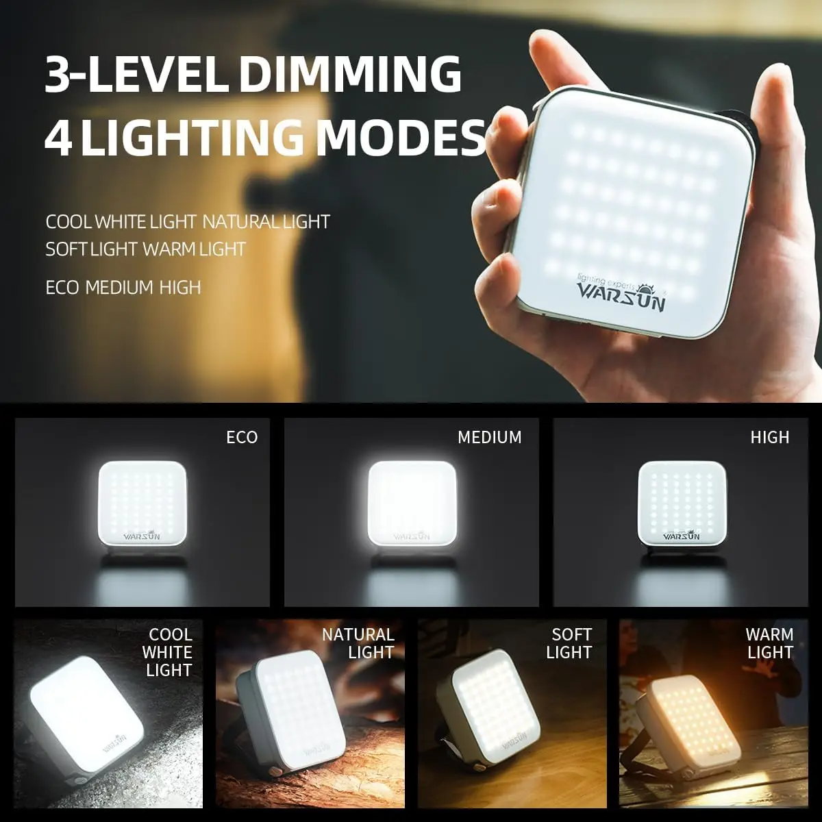 Portable Camping Waterproof Solar Charging Light