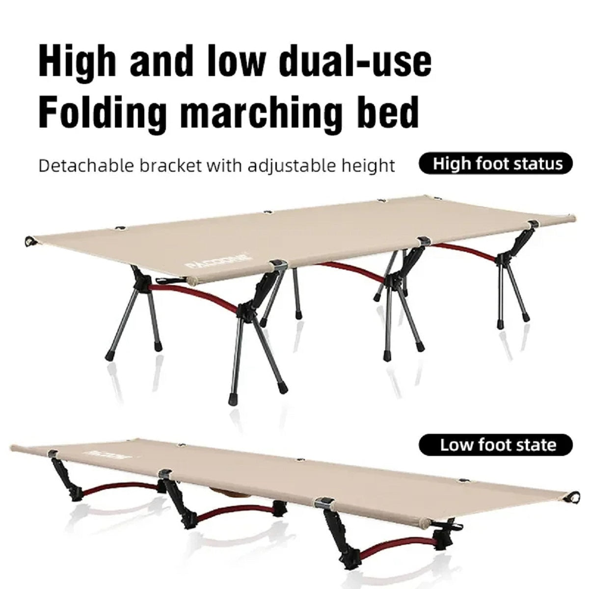 Foldable Camping Cot - Portable Outdoor Bed for Travel and RV