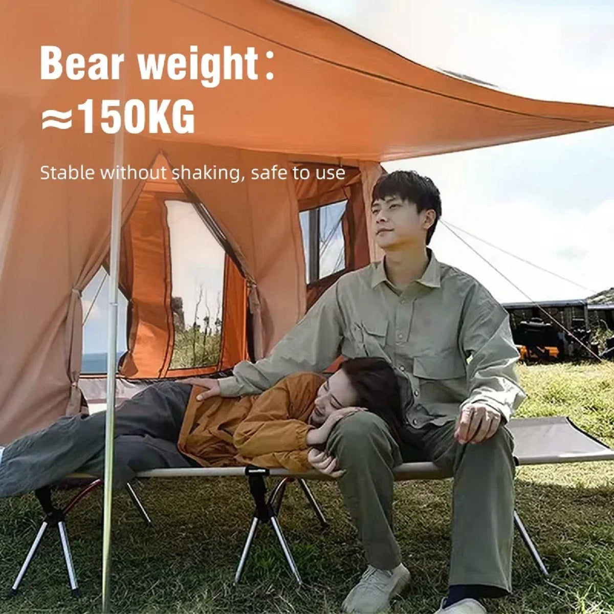 Foldable Camping Cot - Portable Outdoor Bed for Travel and RV