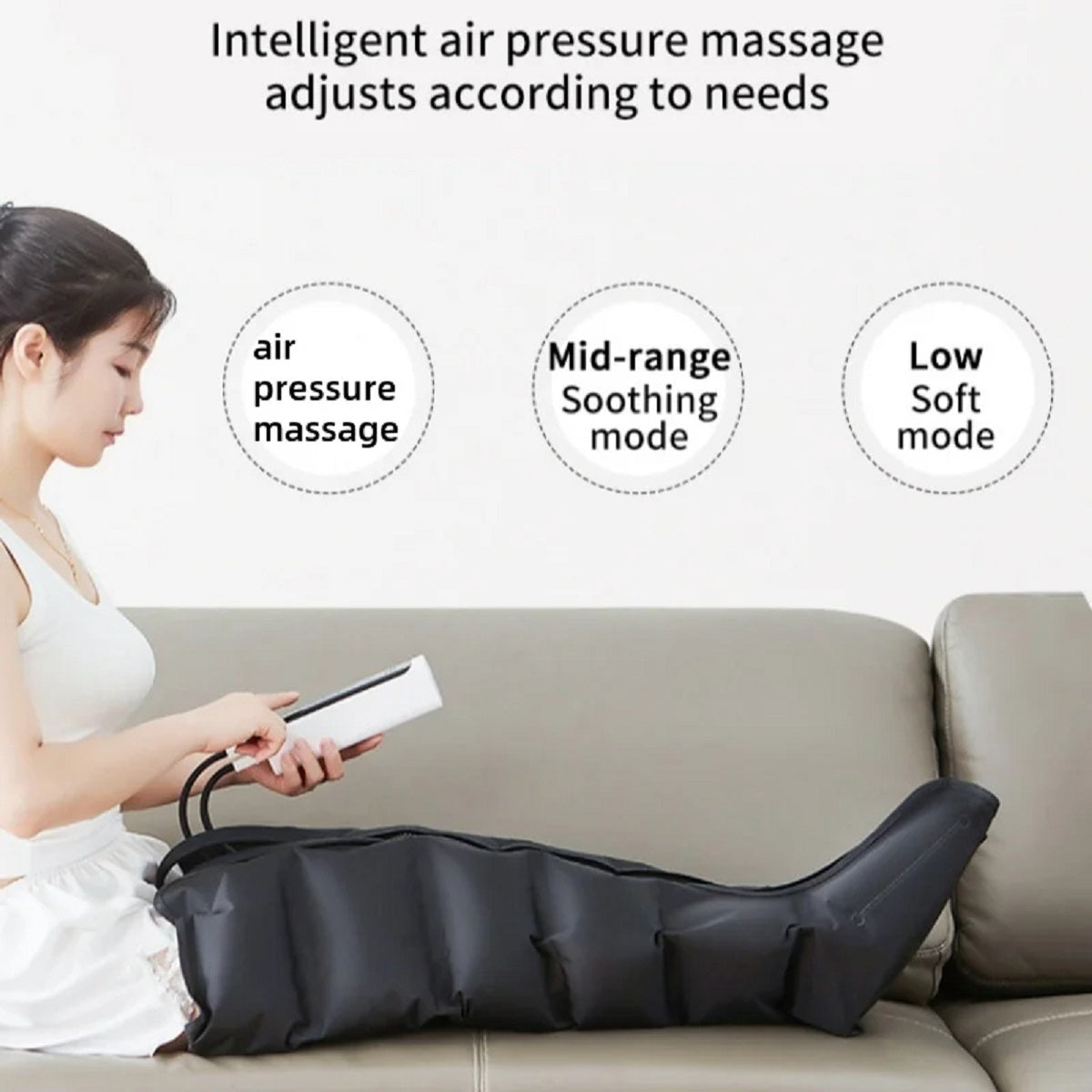 Electric Air Compression Leg and Foot Massager - Remote Control