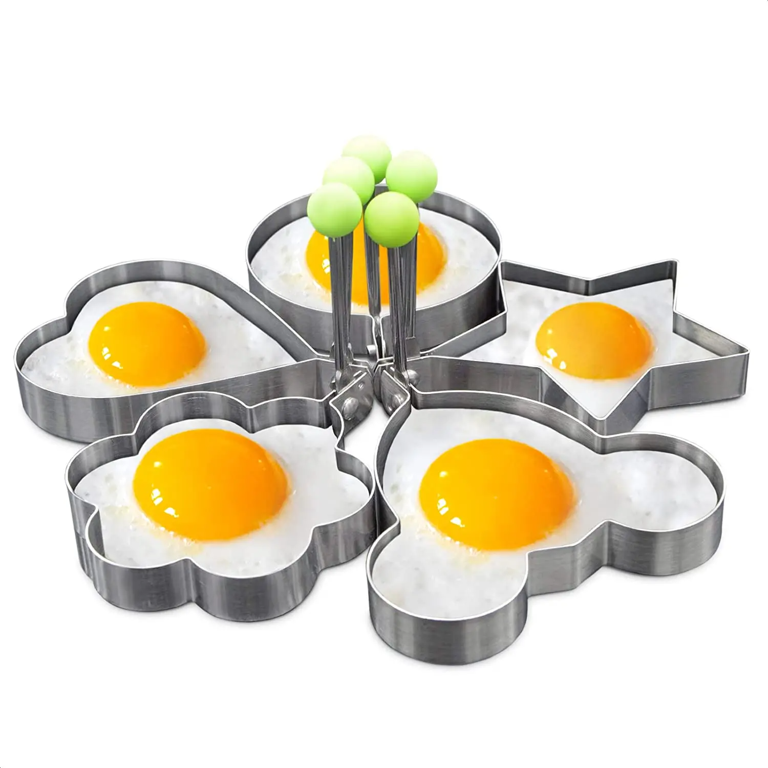 Stainless Steel Fried Egg Mold Heart Pancake Maker