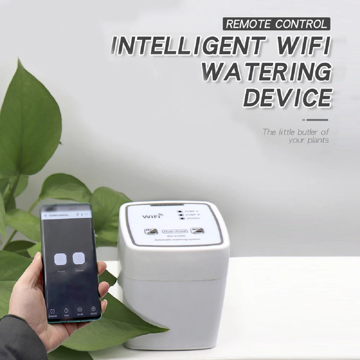 Smart Drip Irrigation System - Dual Pump Automatic Watering with Remote App Control