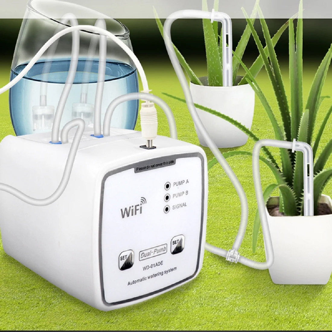 Smart Drip Irrigation System - Dual Pump Automatic Watering with Remote App Control