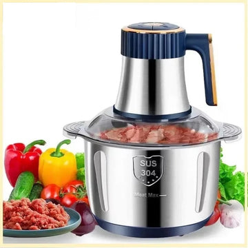 1.3 gal Electric Meat Grinder - Stainless Steel Food Chopper and Vegetable Slicer