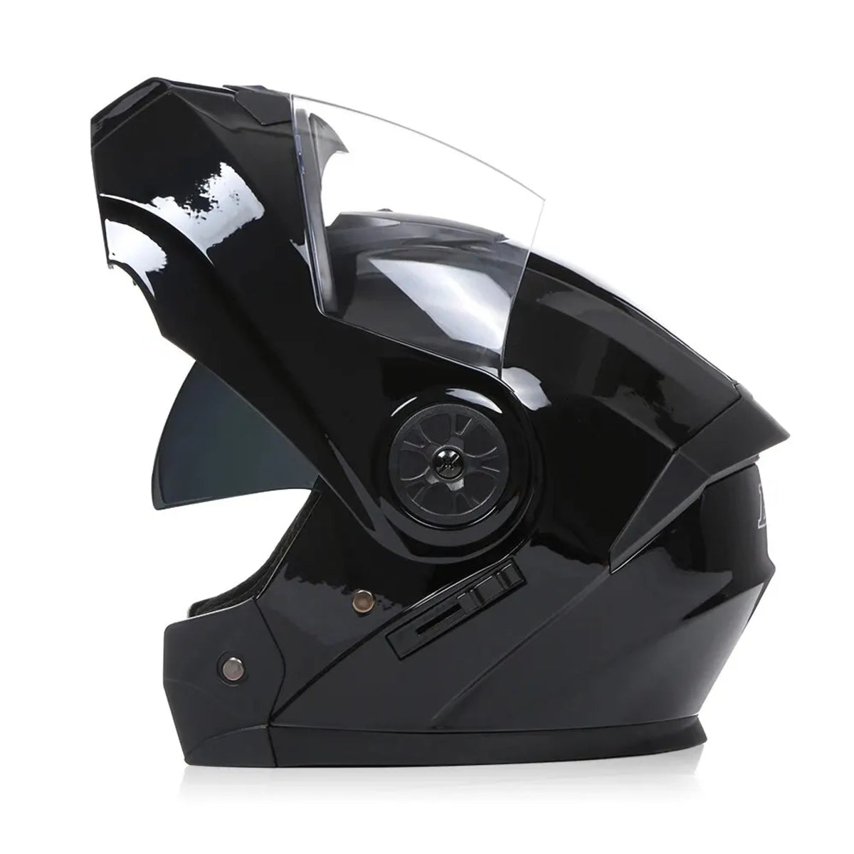 Dual-Lens Flip-Up Motorcycle Helmet - Full Face Modular Motocross