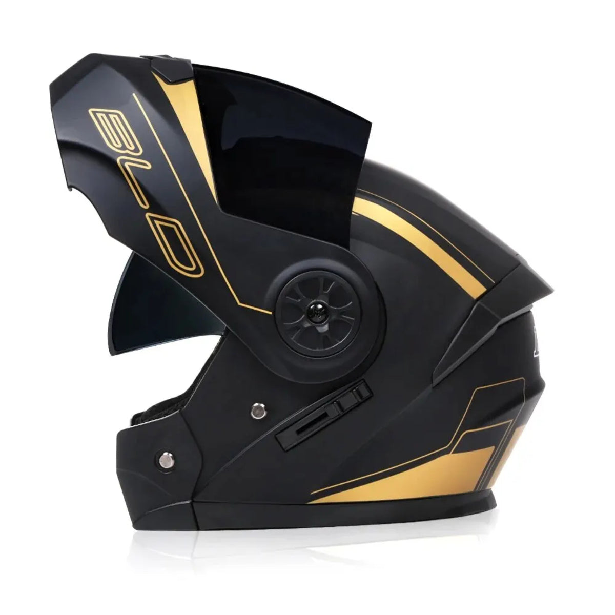 Dual-Lens Flip-Up Motorcycle Helmet - Full Face Modular Motocross