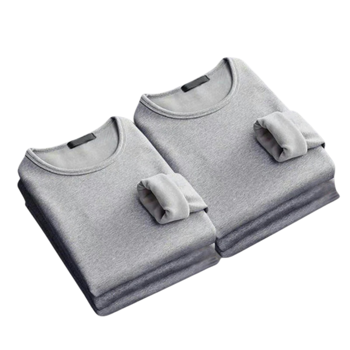 2 Pcs Men's Long-Sleeved Winter Thermal Velvet Padded Shirt