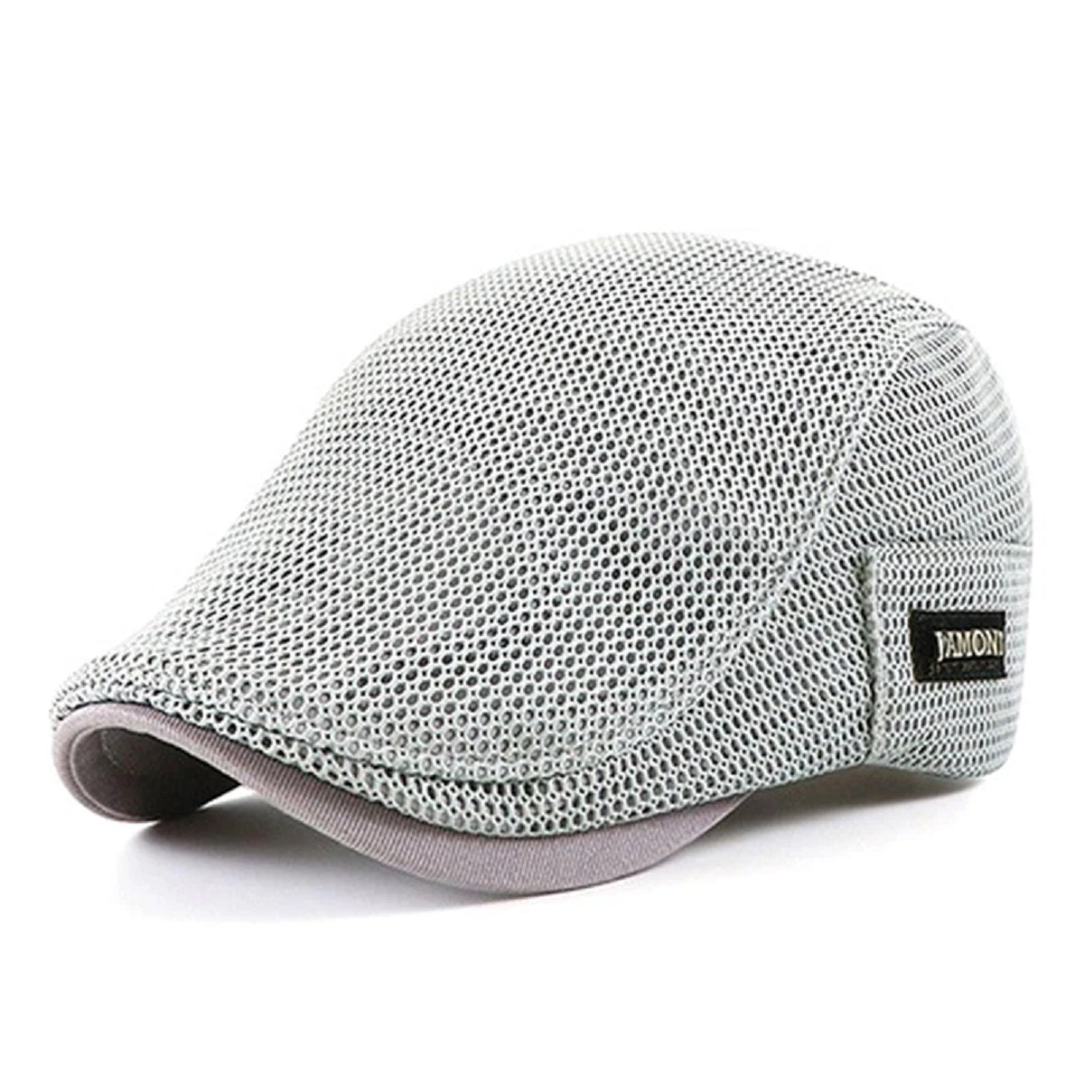 Mesh Beret Sun Hat - Breathable Flat Cap for Summer UV Protection