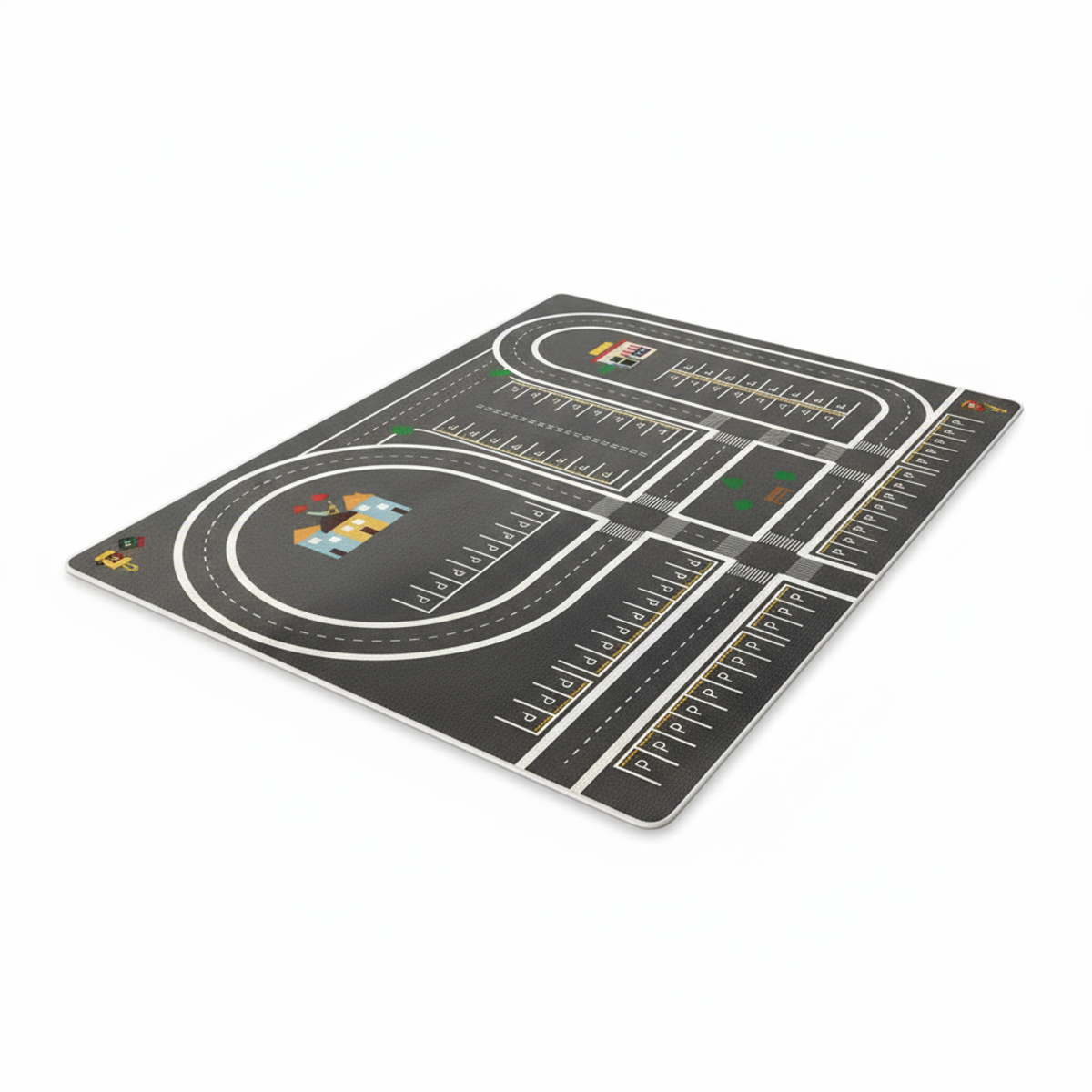Parking Lot Play Mat - Kids' Reading Crawling Carpet for Area