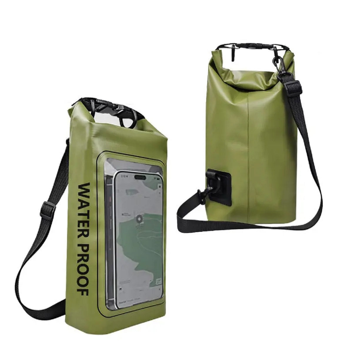 0.5 Gal Waterproof Dry Touch Screen Bag Roll-Top Pool Outdoor Gear Storage