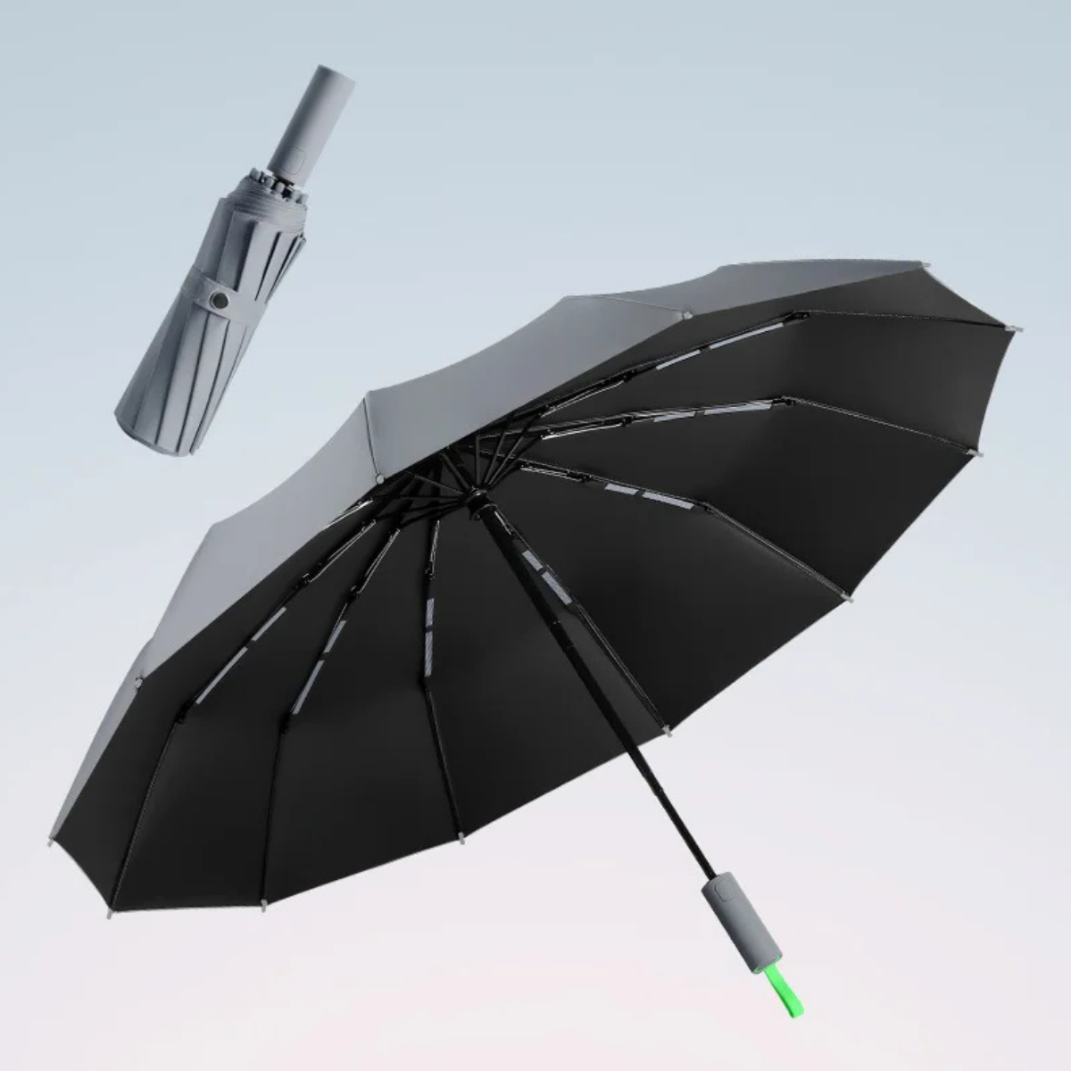 Windproof Automatic Umbrella - 72-Bone Large Folding UV Rain Protection
