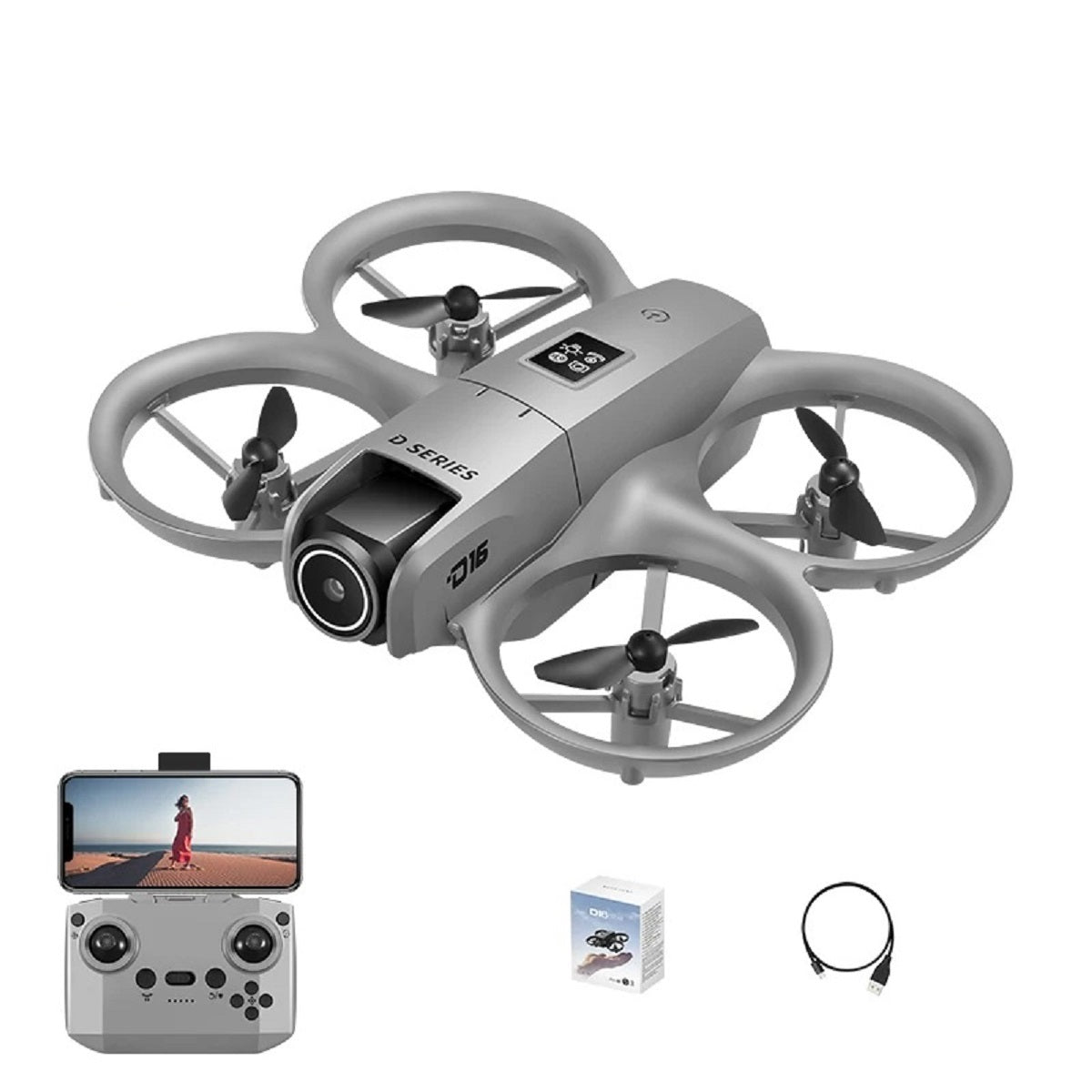 D16 8K Dual-Camera Drone - GPS UAV with Obstacle Avoidance and Brushless Motor