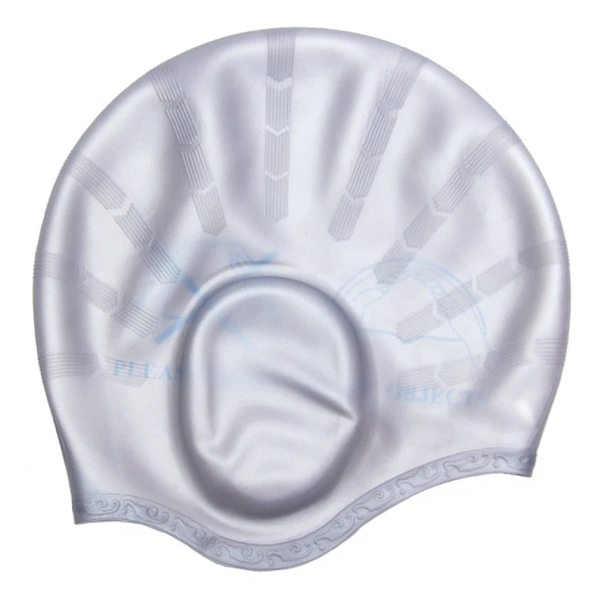 Waterproof Silicone Swim Cap - Non-Slip Pool Cap with Ear Protection
