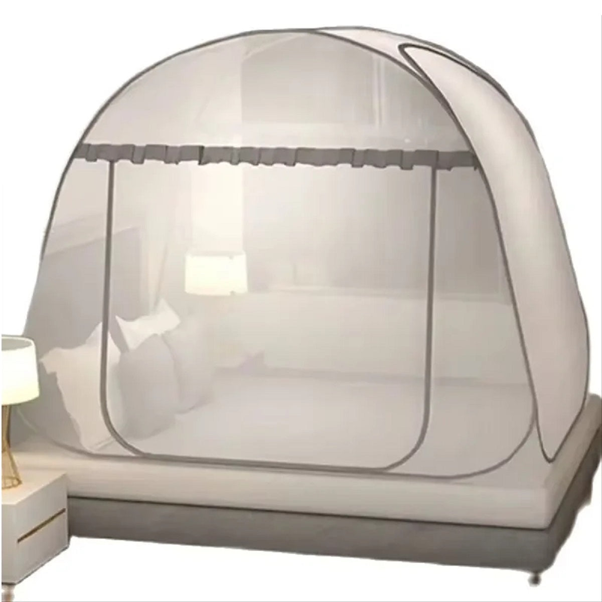 Foldable Yurt Mosquito Net - Portable Bed Canopy for Adults Camping and Home Use
