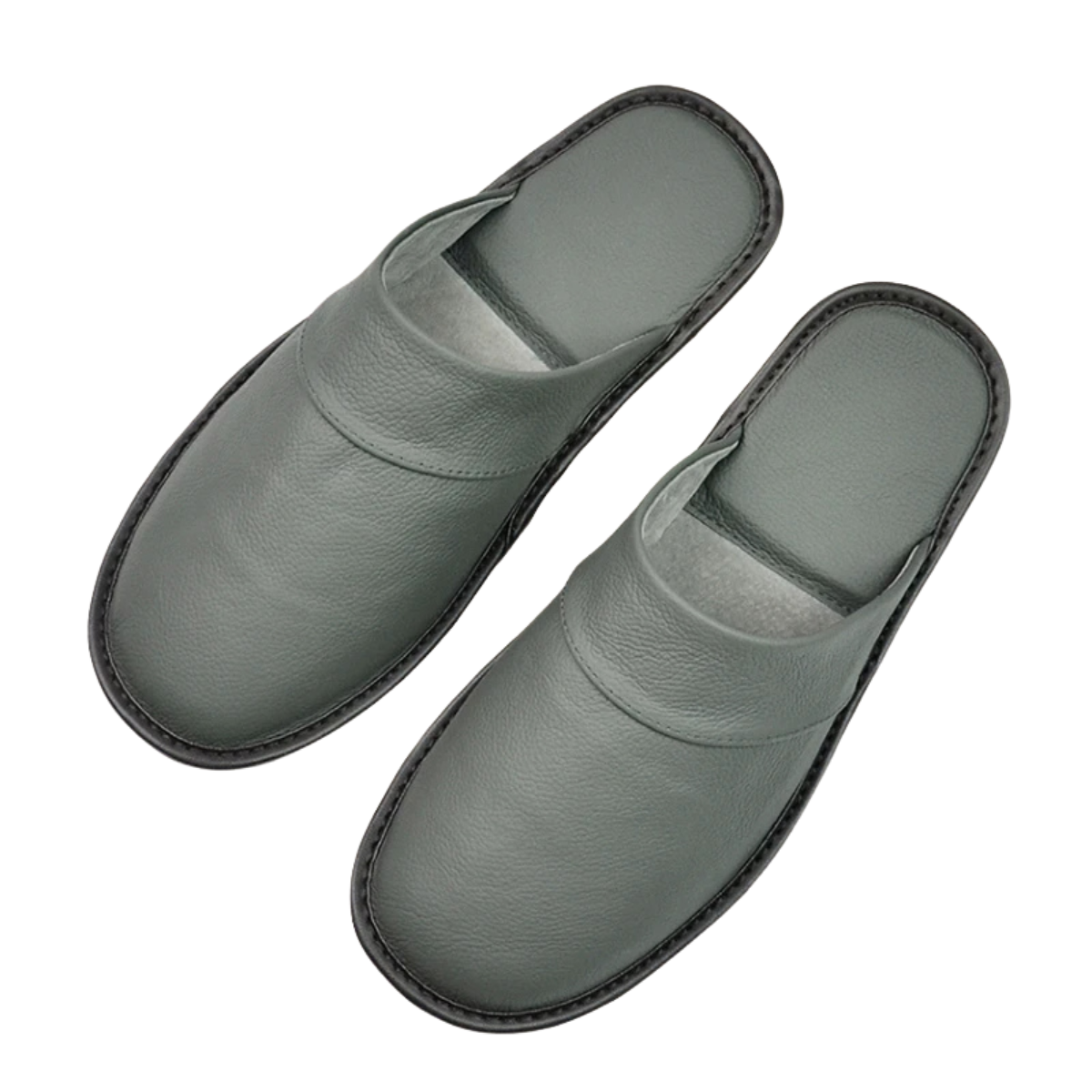 Genuine Leather Linen Slippers Indoor Outdoor for Men and Women Non-Slip Shoes