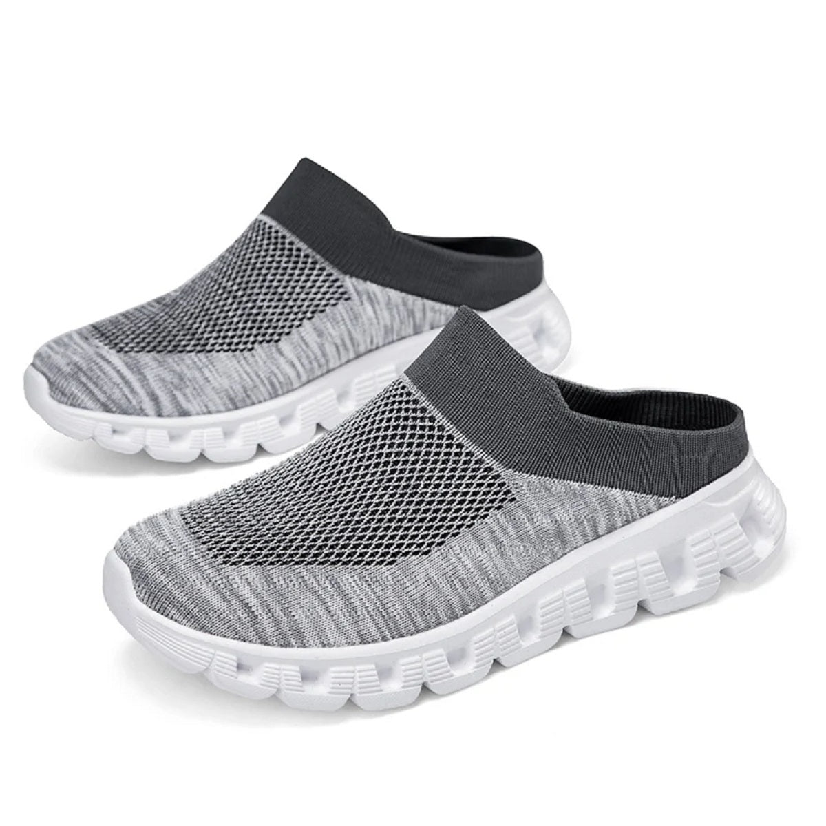 Backless Mules - Breathable Casual Sneakers and Open-Back Slippers
