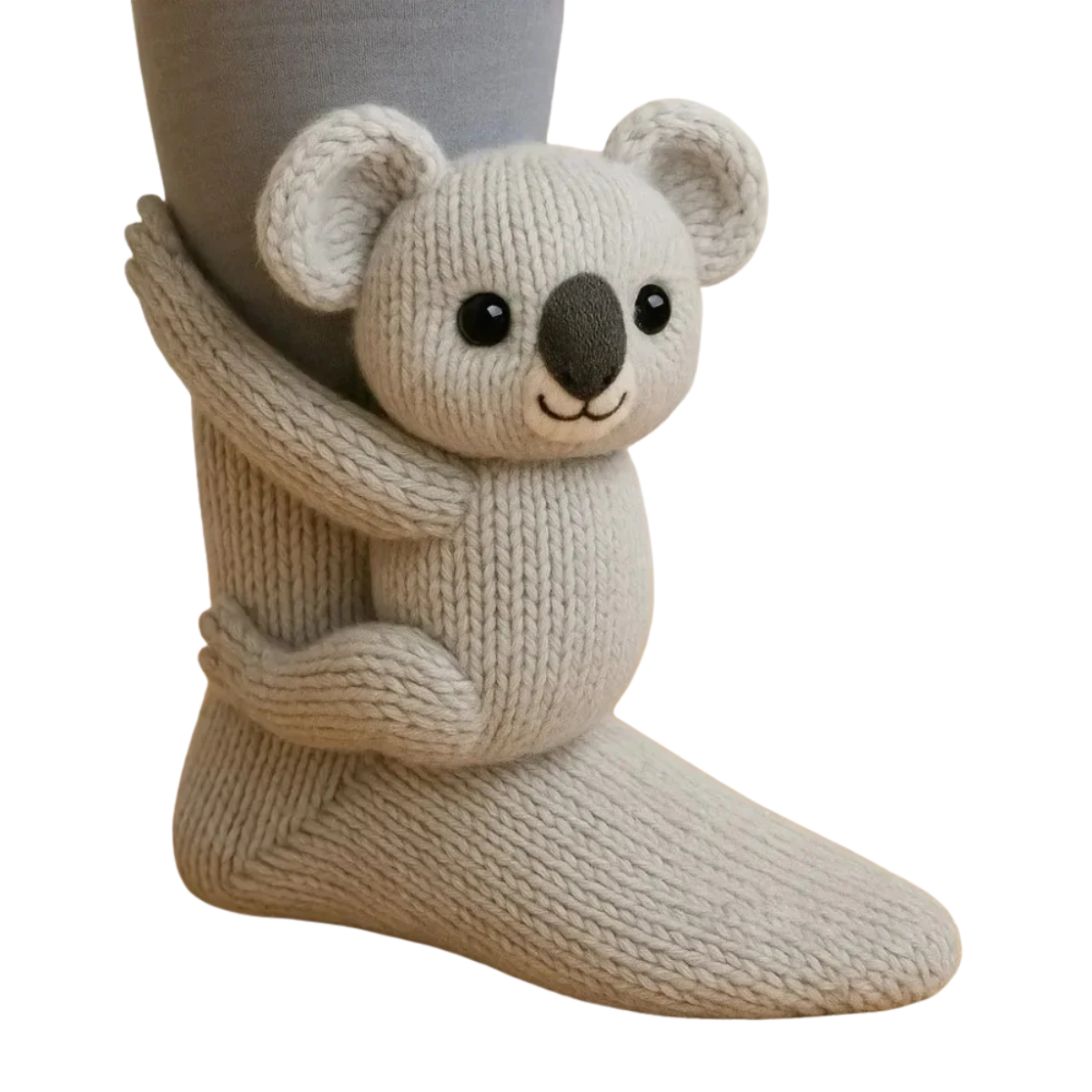3D Knitted Animal Floor Socks - Cute Warm Winter Slippers