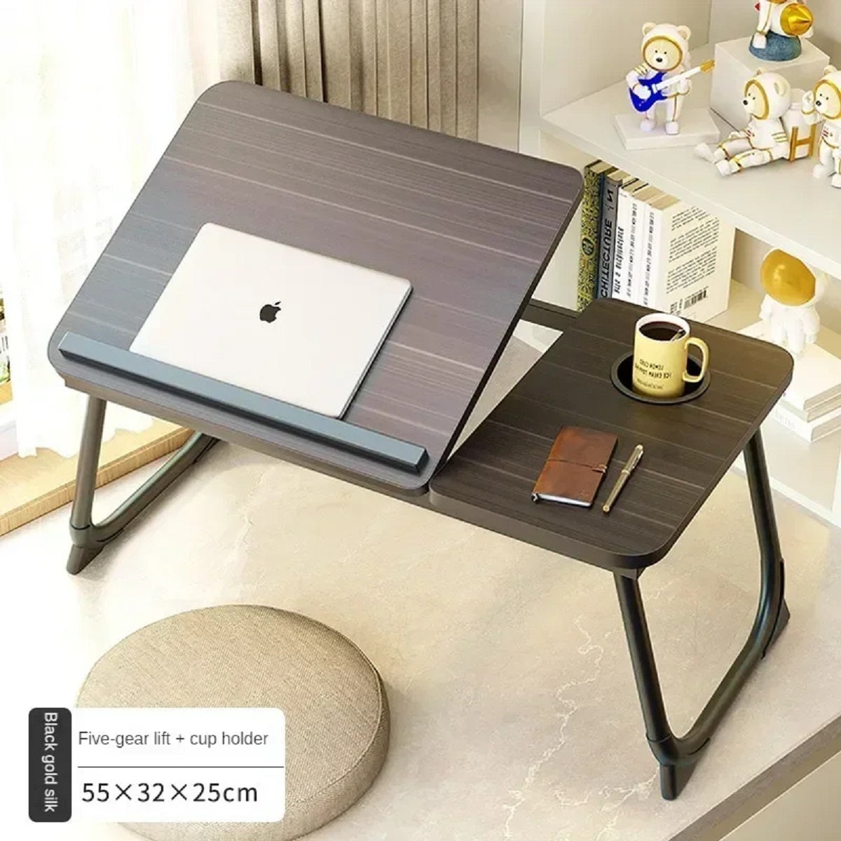 Portable Lap Desk with Adjustable Height for Bed and Sofa