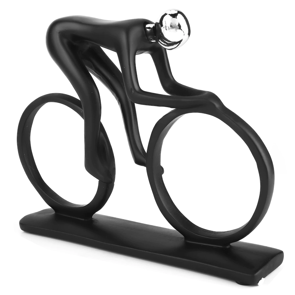 Abstract Craft Resin Cyclist Statue
