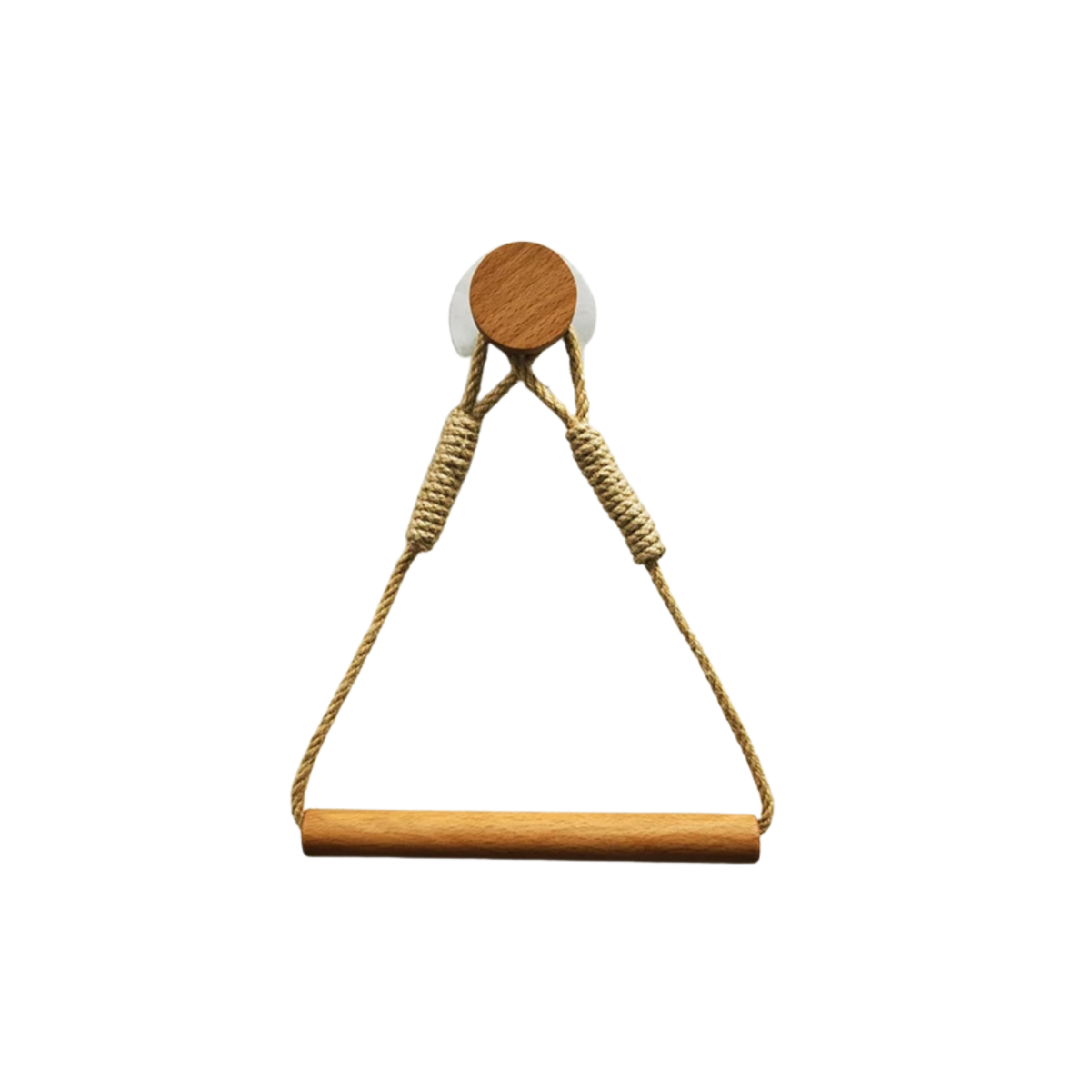 Wall-Mounted Toilet Paper Holder - Wooden Bathroom Tissue Rack with Towel Bar