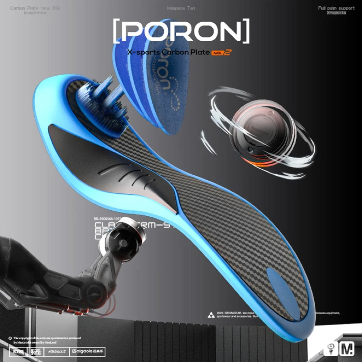 Curved Carbon Plate Insole - Stable Arch Support and High Rebound