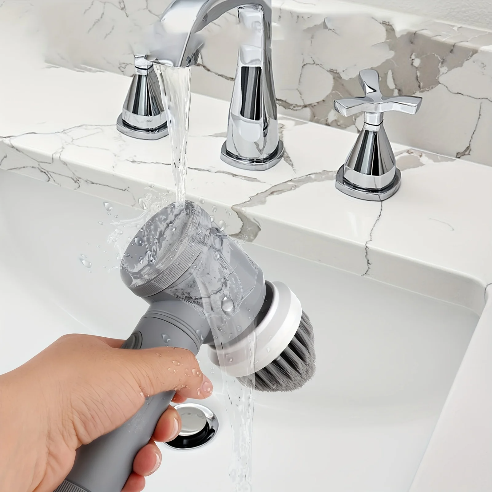 9 in 1 Handheld Kitchen Cleaning Cordless Rotary Scrubber