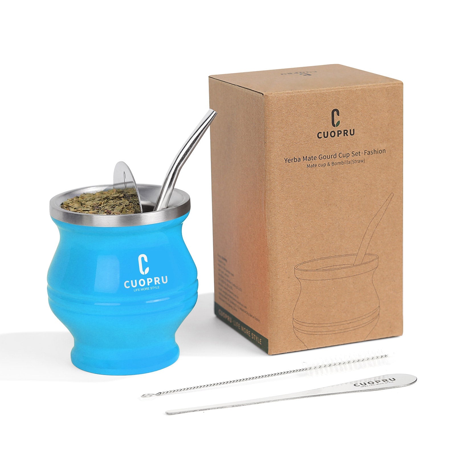 5 in 1 Yerba Mate Cup Bombilla Set