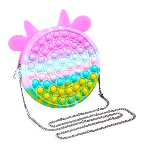 Cute Bag Fidget Rainbow Push Bubble Anti-Stress Toy Backpack