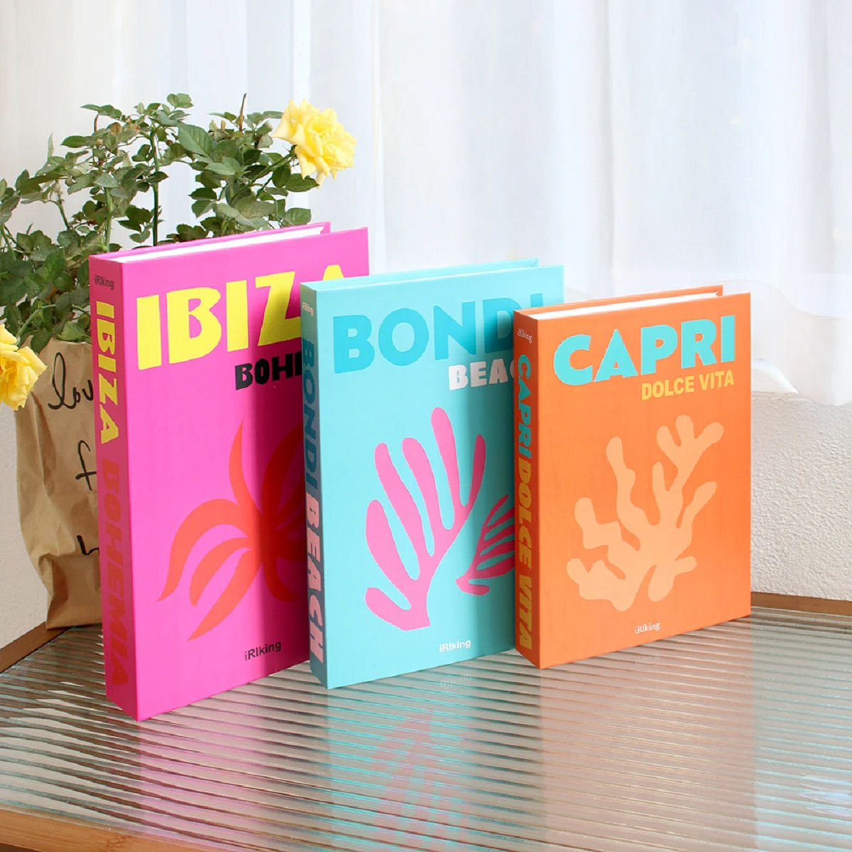 3 Pcs Fake Coffee Table Books Decor