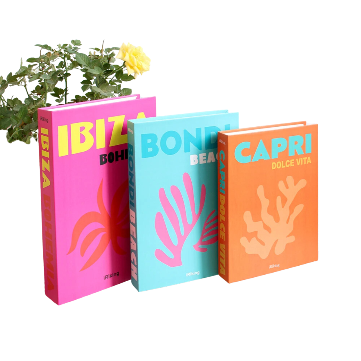 3 Pcs Fake Coffee Table Books Decor